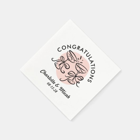 Celebration Cheers Doodle Servet (Hoek)