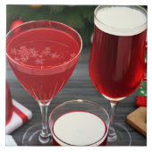 Celebration Cherry Red Drinken Tegeltje (Voorkant)