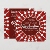 Celebration Circle Afstuderen Invitation Kaart (Voorkant / Achterkant)