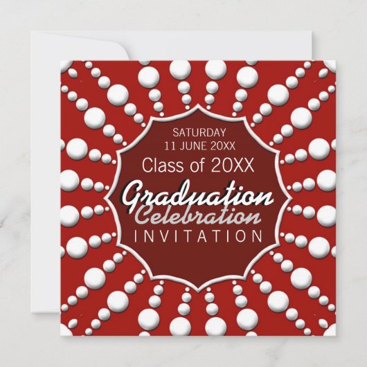 Celebration Circle Afstuderen Invitation Kaart (Voorkant)