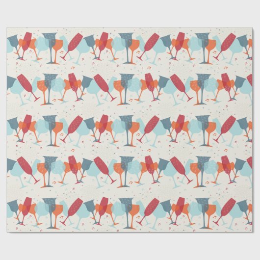 Celebration Cocktails Design Cadeaupapier (Vlak)