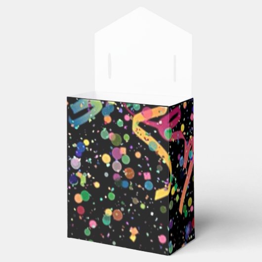 Celebration Confetti Pattern Favor Box Bedankdoosjes (Geopend)