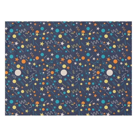 Celebration Confetti vormen Tafelkleed (Voorkant (Horizontaal))