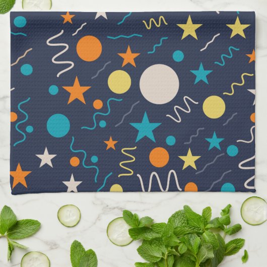 Celebration Confetti vormen Theedoek (Gevouwen)