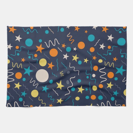 Celebration Confetti vormen Theedoek (Horizontaal)