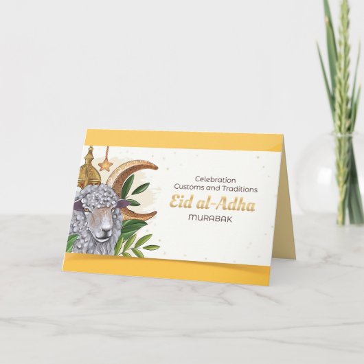 Celebration Custons and Traditions (Eid al-Adha) Bedankkaart (Voorkant)