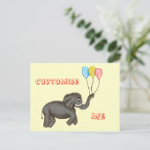 Celebration Elephant. Briefkaart (Staand voorkant)