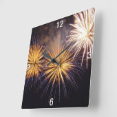 Celebration firework vierkante klok (Hoek)