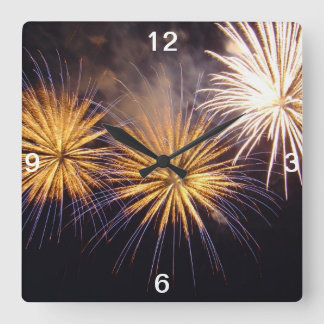 Celebration firework vierkante klok