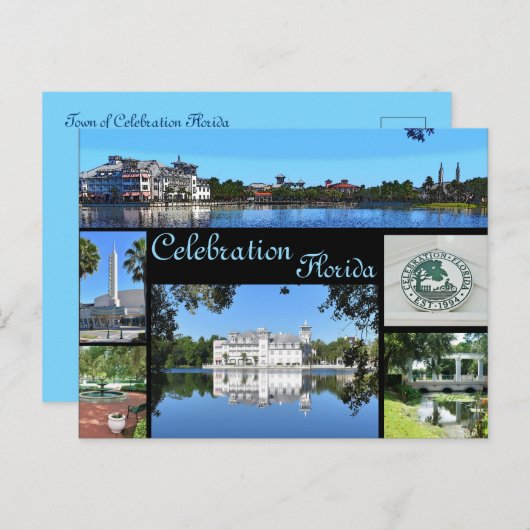 Celebration Florida Post Card # 2 Briefkaart (Voorkant / Achterkant)
