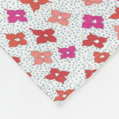 Celebration Flowers and Polka Dots Fleece Deken (Hoek)