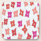 Celebration Flowers and Polka Dots Onderzetter (Voorkant)