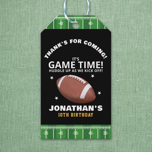 Celebration: Football Field Birthday boy Cadeaulabel