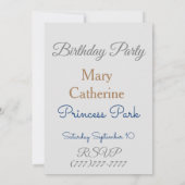 Celebration Gold en Silver Crown Princess Kaart (Achterkant)