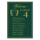 Celebration Golf Wedding Seating 10 Guest Names Kaart (Voorkant)