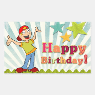 Celebration Happy Birthday Rechthoekige Sticker
