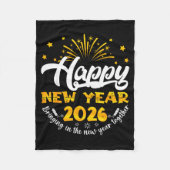 Celebration Happy New Year 2026 Nye New Years Eve Fleece Deken (Voorkant)