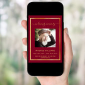 Celebration life funeral Bourgondië fotoprogramma Kaart