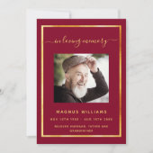 Celebration life funeral Bourgondië fotoprogramma Kaart (Voorkant)