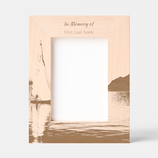 Celebration Life Keepsake Sailor Sailboat Sailing Gegraveerde Lijstjes (Voorkant)