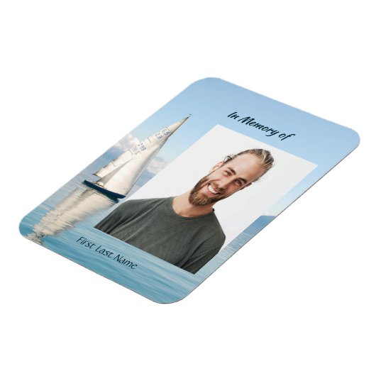 Celebration Life Keepsake Sailor Sailboat Sailing Magneet (Linkerzijde)