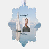 Celebration Life Keepsake Sailor Sailboat Sailing Ornament Kaart (Links)