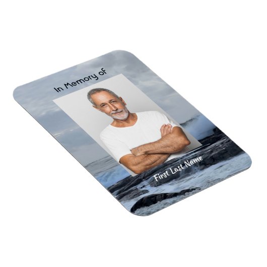 Celebration Life Keepsake Storm Ocean Magneet (Rechterzijde)