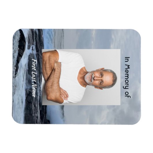 Celebration Life Keepsake Storm Ocean Magneet (Horizontaal)