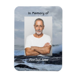 Celebration Life Keepsake Storm Ocean Magneet