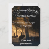 Celebration Life Service Forest Trail Walk Paarden Kaart (Voorkant)