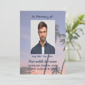 Celebration Life Service Tropical Beach Paradise  Kaart (Staand voorkant)