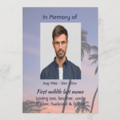 Celebration Life Service Tropical Beach Paradise  Kaart (Voorkant)