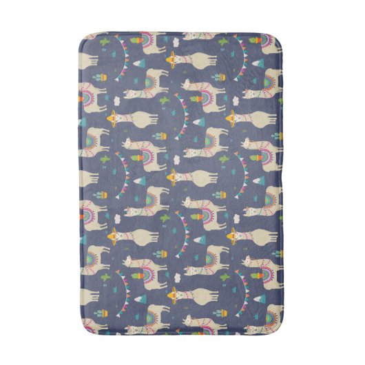 Celebration Llama Pattern Badmat (Voorkant Verticaal)