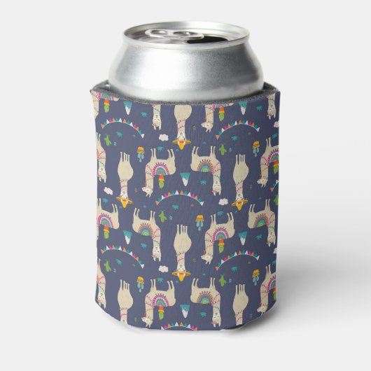 Celebration Llama Pattern Blikjeskoeler (Blikje Achterkant)