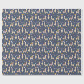 Celebration Llama Pattern Cadeaupapier (Vlak)