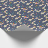 Celebration Llama Pattern Cadeaupapier (Hoek)