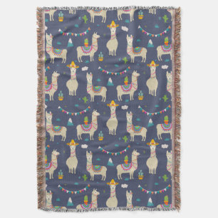 Celebration Llama Pattern Deken