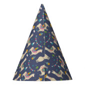 Celebration Llama Pattern Feesthoedjes (Achterkant)