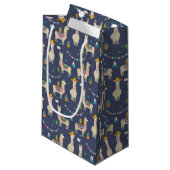 Celebration Llama Pattern Klein Cadeauzakje (Voorkant Gekanteld)