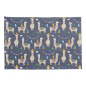 Celebration Llama Pattern Kussensloop (Achterkant-Rechts)
