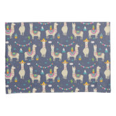 Celebration Llama Pattern Kussensloop (Voorkant-Rechts)