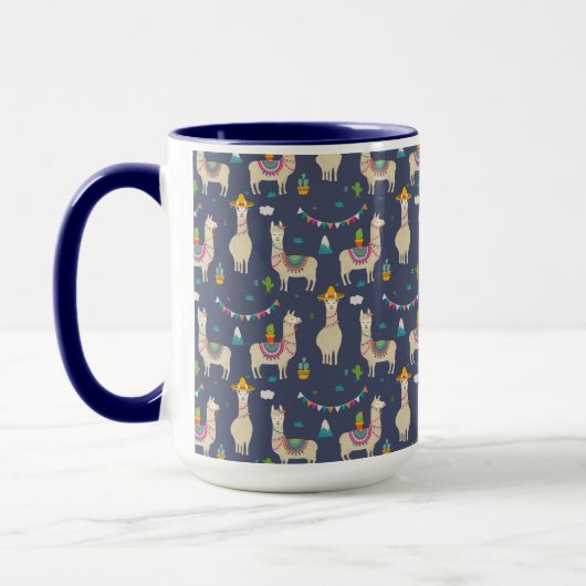 Celebration Llama Pattern Mok (Links)