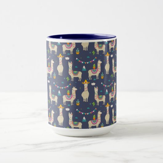 Celebration Llama Pattern Mok (Midden)