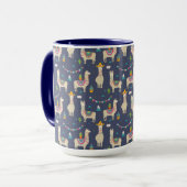 Celebration Llama Pattern Mok (Voorkant links)