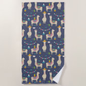 Celebration Llama Pattern Strandlaken (Voorkant)