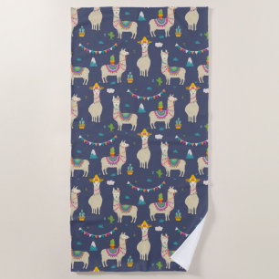 Celebration Llama Pattern Strandlaken