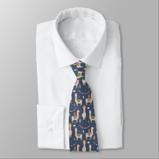 Celebration Llama Pattern Stropdas
