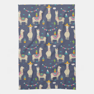 Celebration Llama Pattern Theedoek