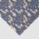Celebration Llama Pattern Tissuepapier (Detail)