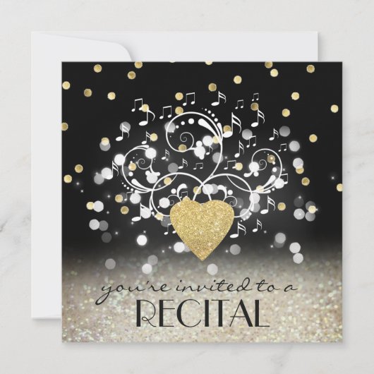 Celebration Music recital uitnodiging (Voorkant)